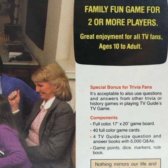 Vintage Sealed TV Guide TV Guide's TV Game Board Trivia 1984 Edition - Picture 9 of 12
